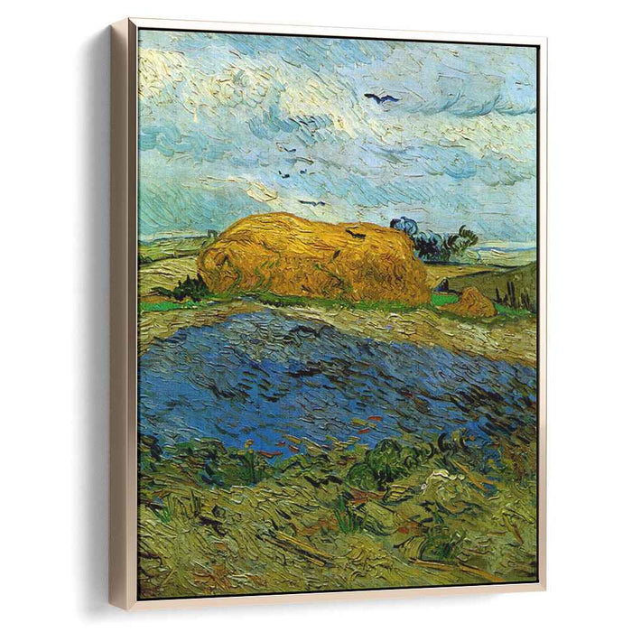Haystack under a Rainy Sky (1890) by Vincent van Gogh