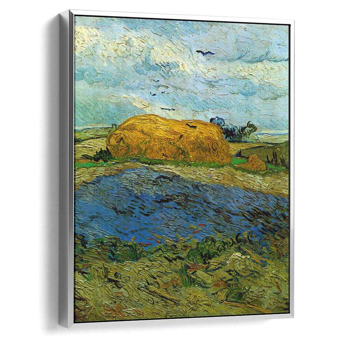 Haystack under a Rainy Sky (1890) by Vincent van Gogh