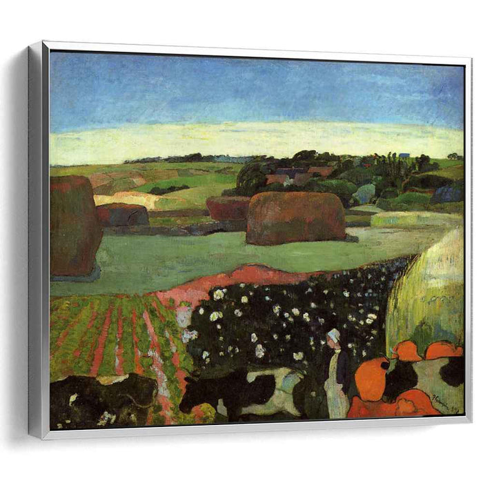 Haystacks in Brittany (1890) by Paul Gauguin