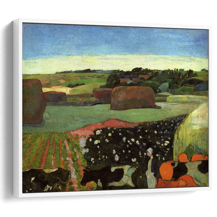 Haystacks in Brittany (1890) by Paul Gauguin