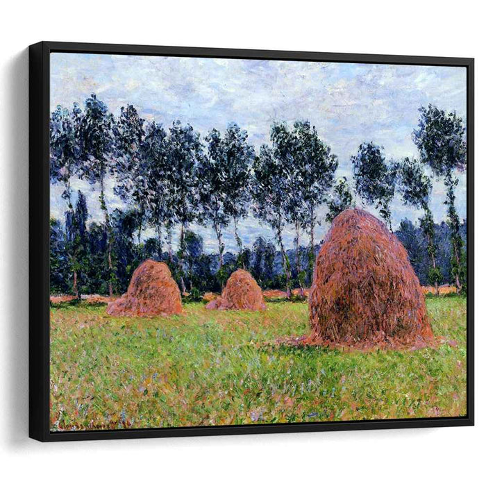 Haystacks, Overcast Day by Claude Monet