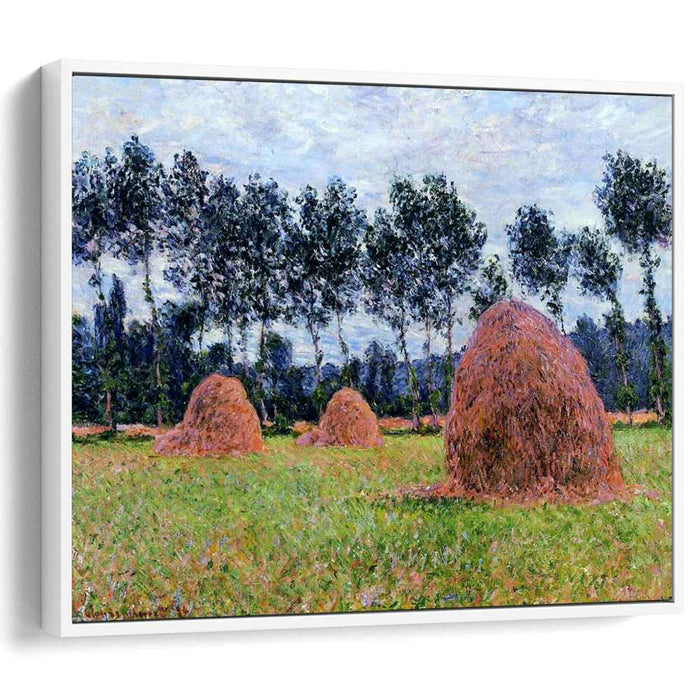 Haystacks, Overcast Day by Claude Monet