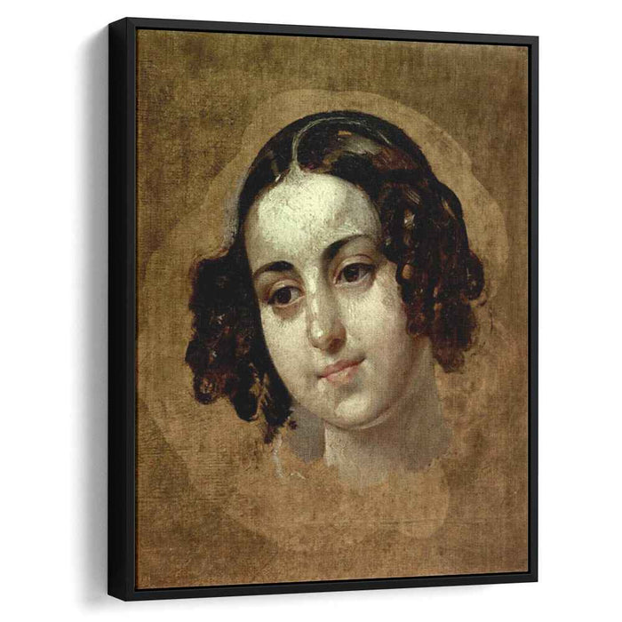 Head a girl by Karl Bryullov