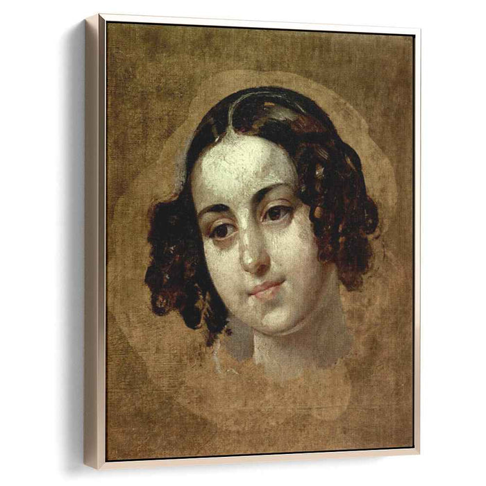 Head a girl by Karl Bryullov