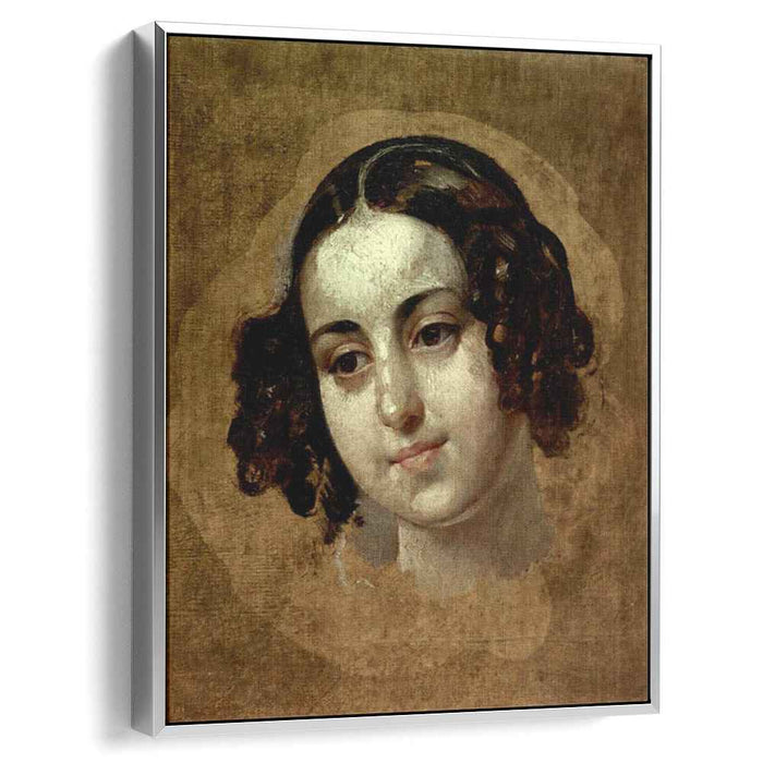 Head a girl by Karl Bryullov