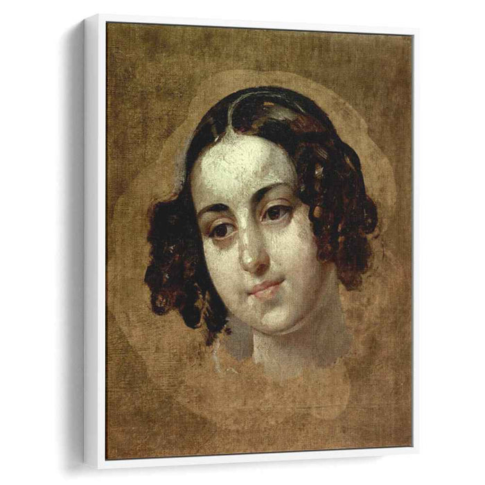 Head a girl by Karl Bryullov