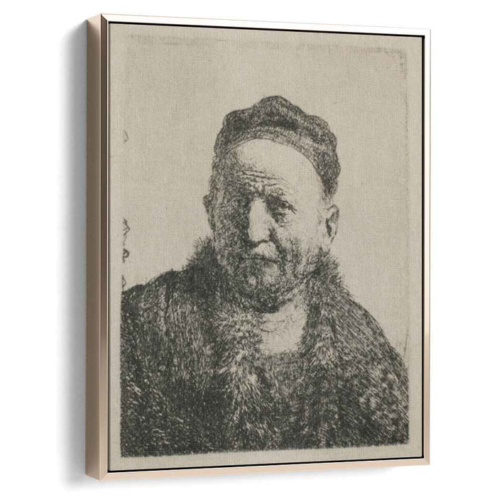 Head and Bust, Full Face by Rembrandt