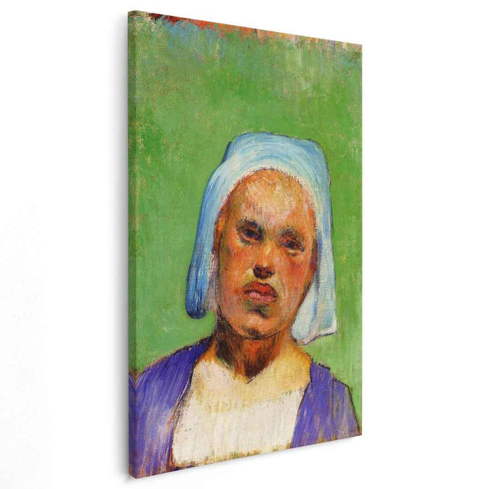 Head of a Breton (Marie Louarn) (1888) by Paul Gauguin