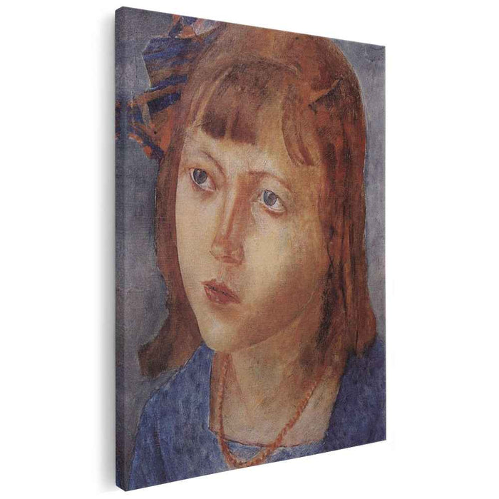 Head of a girl (1922) by Kuzma Petrov-Vodkin