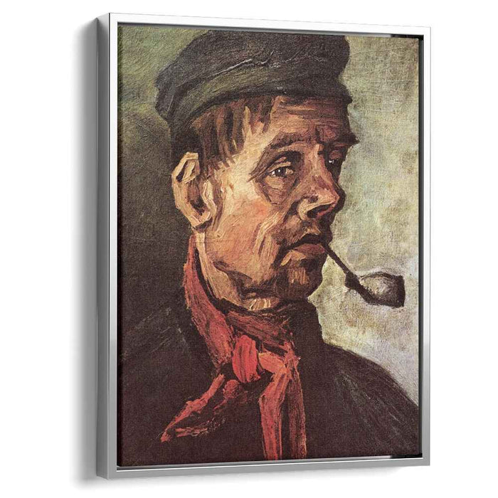 Head of a Peasant with a Pipe (1885) by Vincent van Gogh