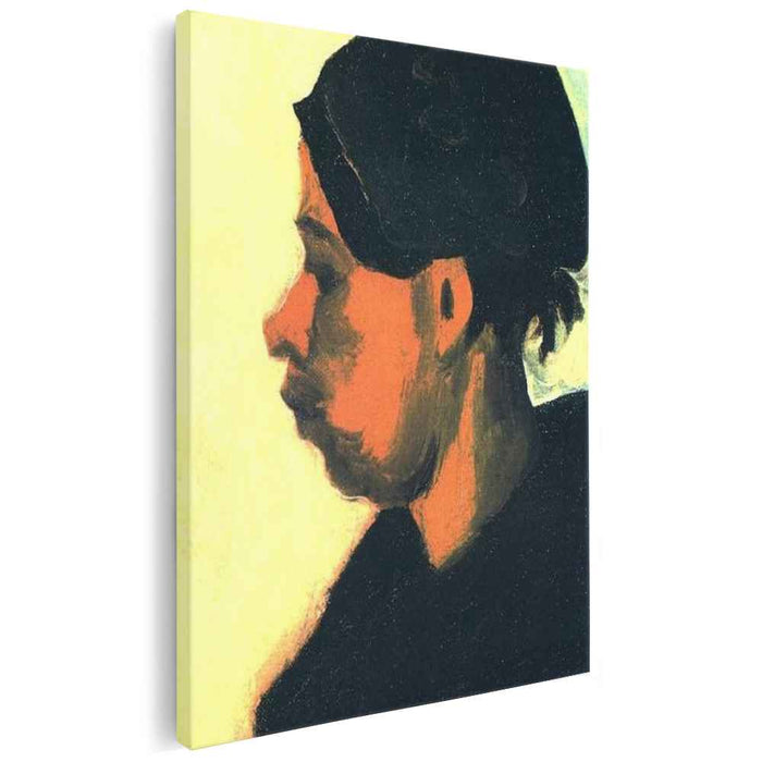 Head of a Peasant Woman with Dark Cap (1885) by Vincent van Gogh