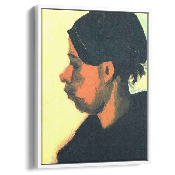 Head of a Peasant Woman with Dark Cap (1885) by Vincent van Gogh