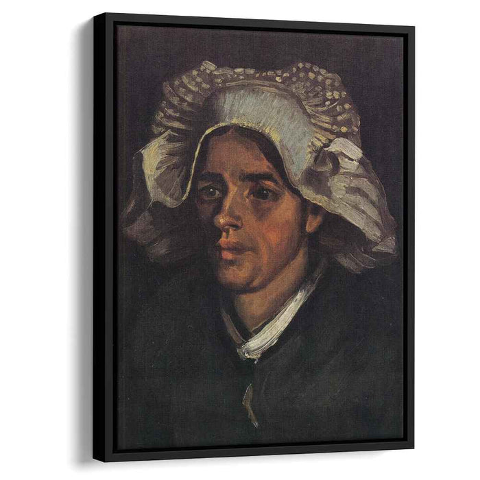Head of a Peasant Woman with White Cap (1885) by Vincent van Gogh