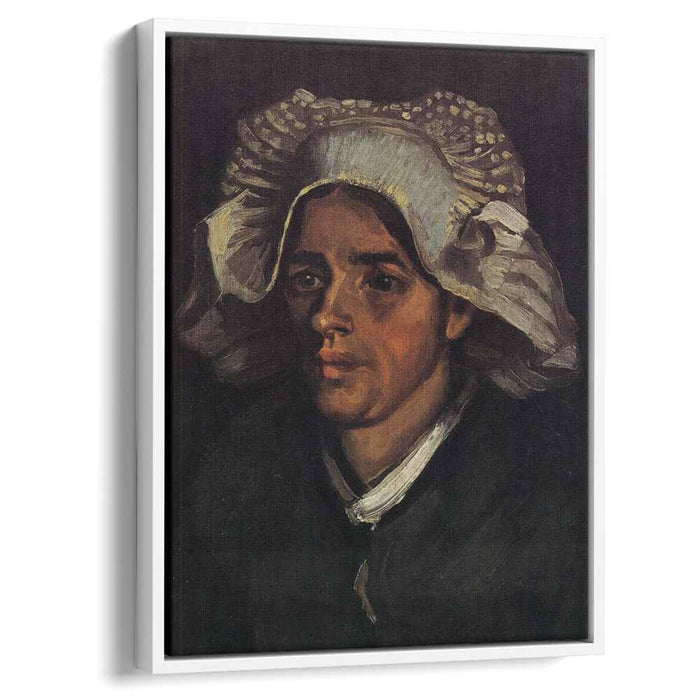 Head of a Peasant Woman with White Cap (1885) by Vincent van Gogh
