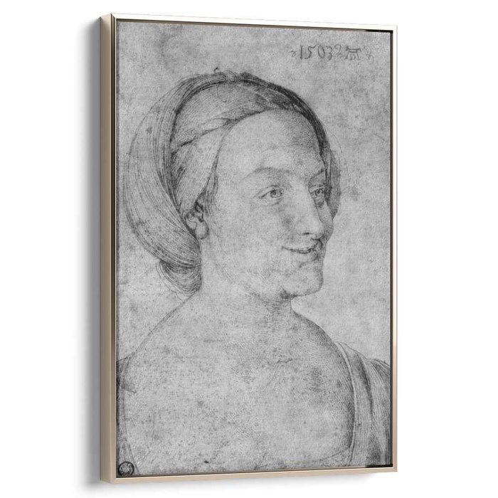 Head of a smiling woman by Albrecht Durer