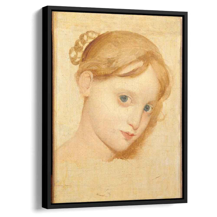 Head of a young blond girl with blue eyes (Laure-Zoega) by Jean Auguste Dominique Ingres