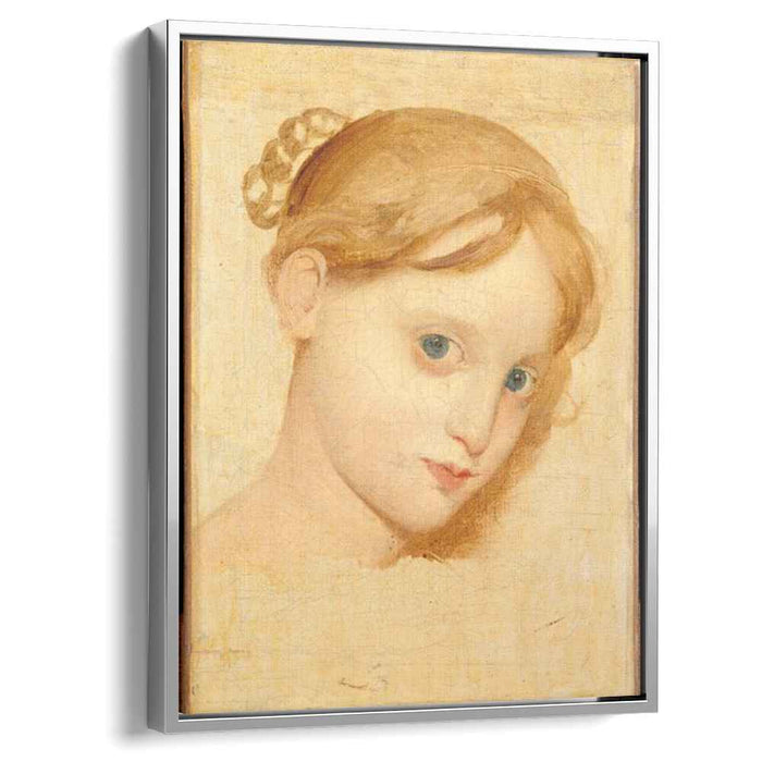 Head of a young blond girl with blue eyes (Laure-Zoega) by Jean Auguste Dominique Ingres