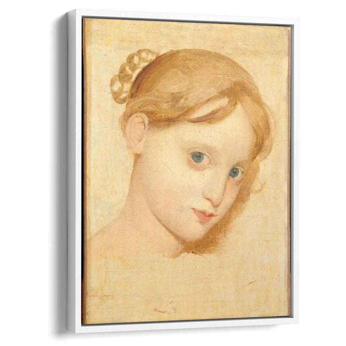 Head of a young blond girl with blue eyes (Laure-Zoega) by Jean Auguste Dominique Ingres