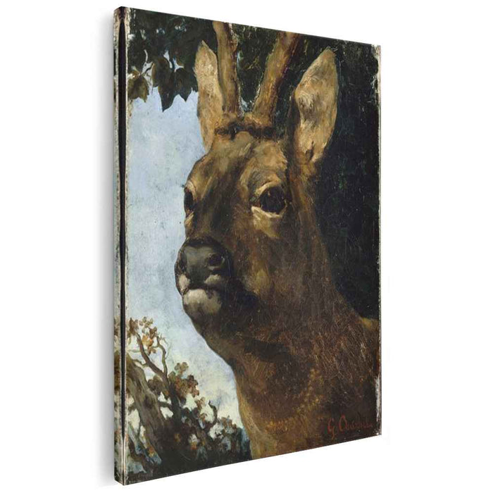 Head of a Young Doe by Gustave Courbet