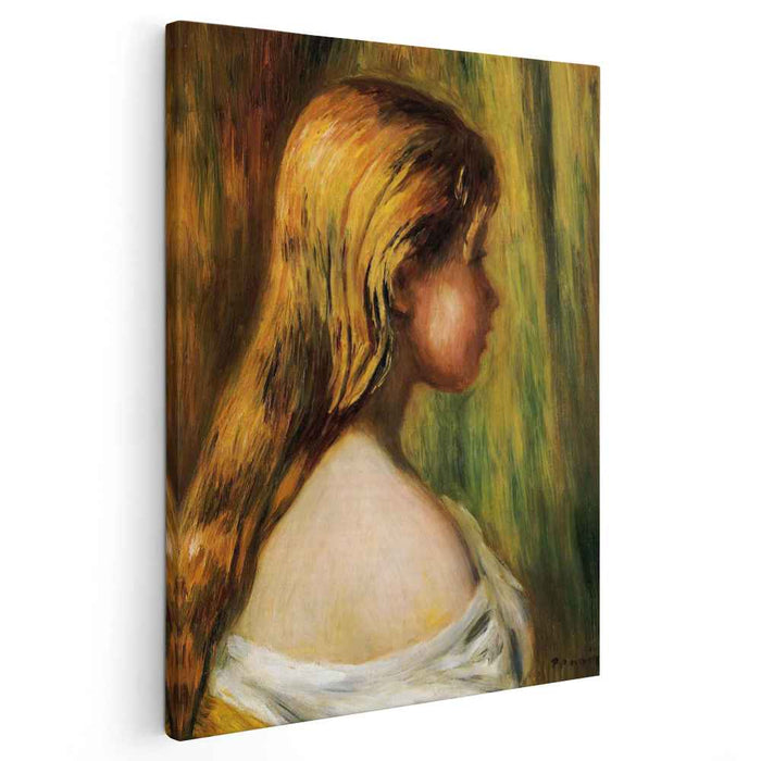 Head of a Young Girl (1890) by Pierre-Auguste Renoir