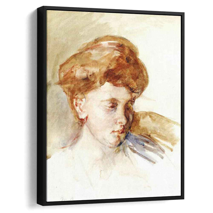 Head of a Young Woman (1873) by Mary Cassatt