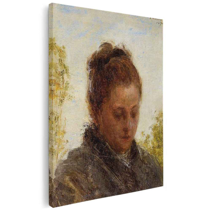 Head of a Young Woman (1876) by Henri Fantin-Latour