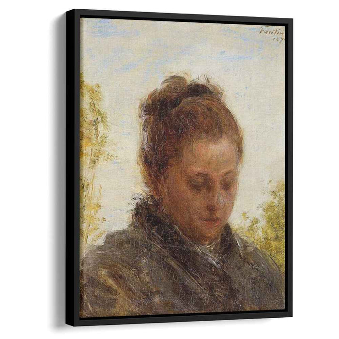 Head of a Young Woman (1876) by Henri Fantin-Latour