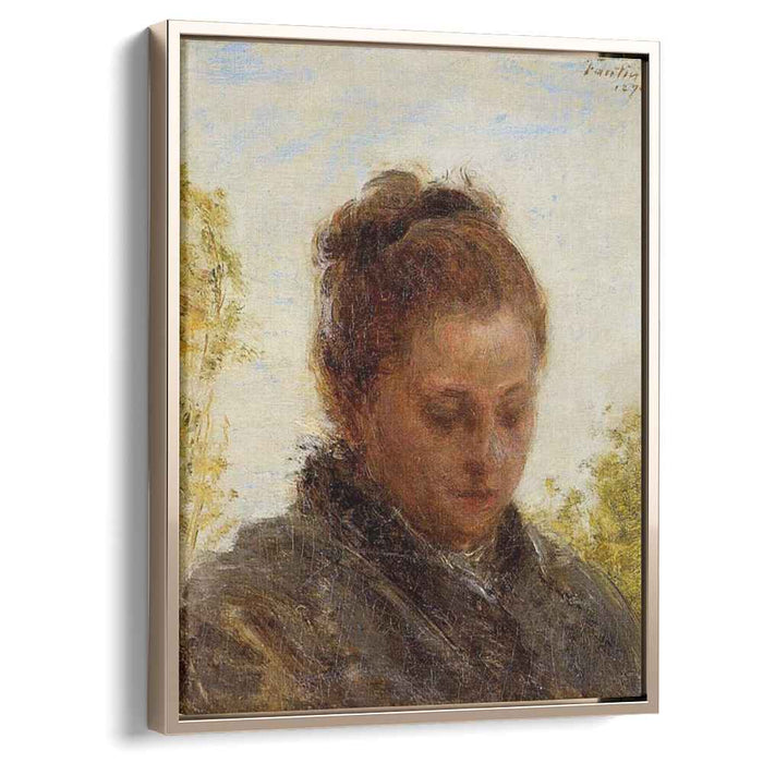 Head of a Young Woman (1876) by Henri Fantin-Latour