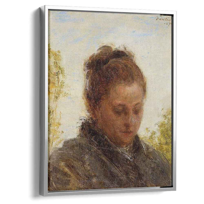 Head of a Young Woman (1876) by Henri Fantin-Latour