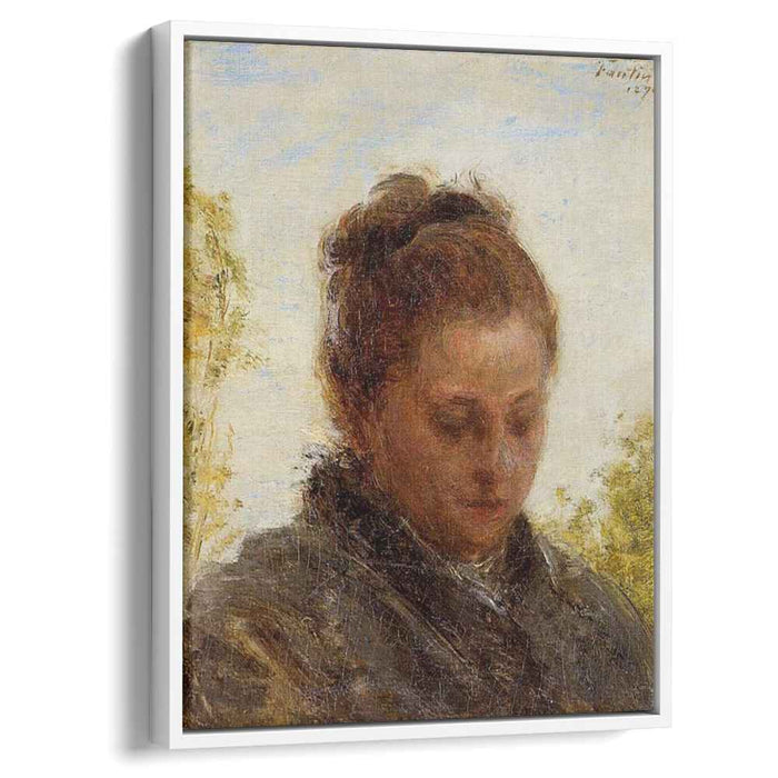 Head of a Young Woman (1876) by Henri Fantin-Latour