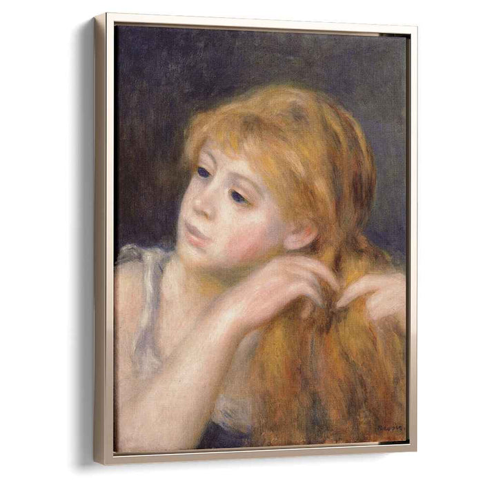 Head of a Young Woman (1890) by Pierre-Auguste Renoir