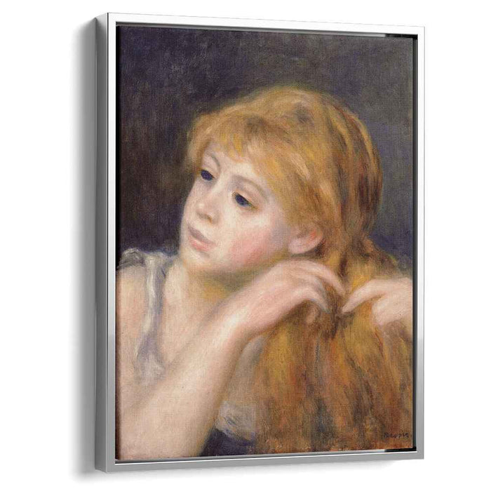 Head of a Young Woman (1890) by Pierre-Auguste Renoir