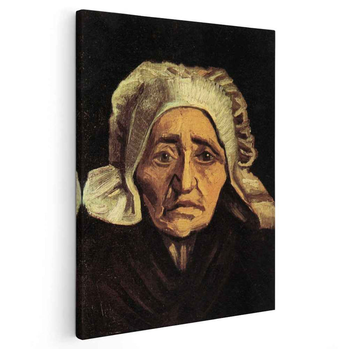 Head of an Old Peasant Woman with White Cap (1884) by Vincent van Gogh