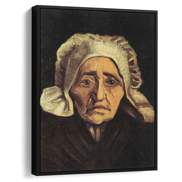 Head of an Old Peasant Woman with White Cap (1884) by Vincent van Gogh