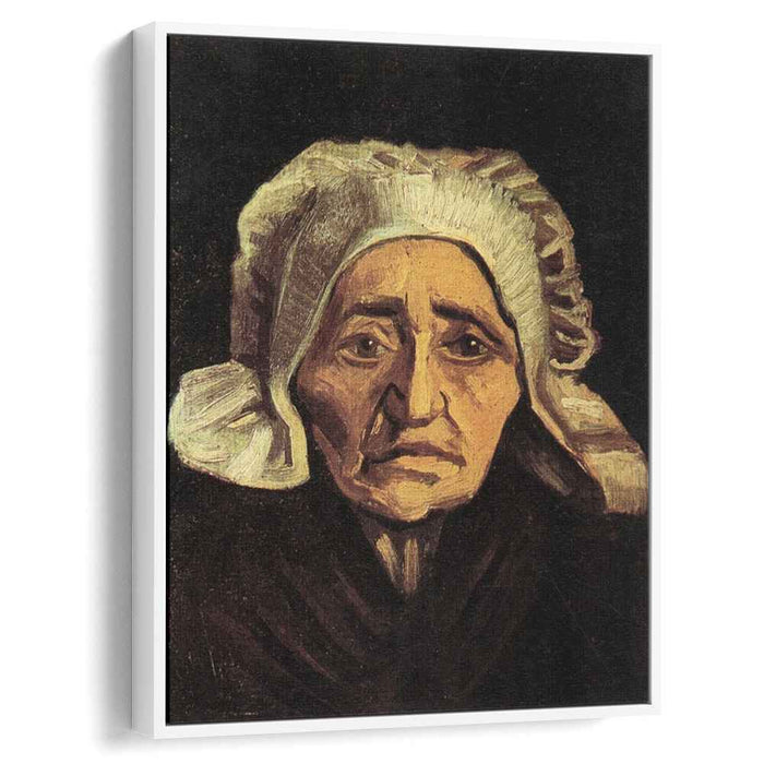 Head of an Old Peasant Woman with White Cap (1884) by Vincent van Gogh