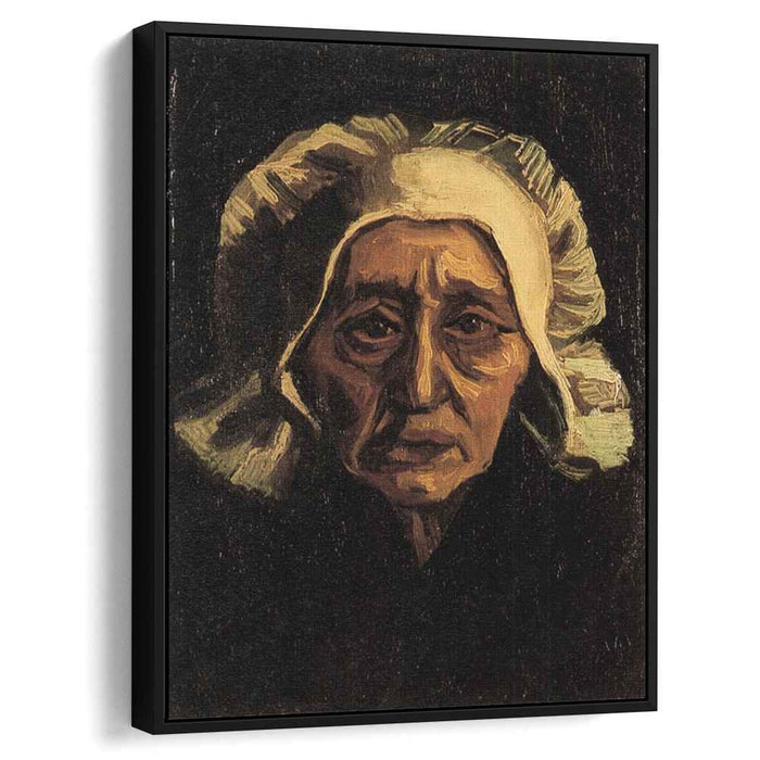 Head of an Old Peasant Woman with White Cap (1884) by Vincent van Gogh