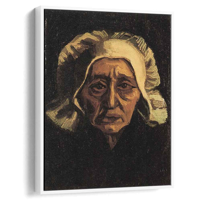 Head of an Old Peasant Woman with White Cap (1884) by Vincent van Gogh