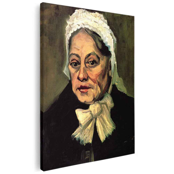 Head of an Old Woman with White Cap The Midwife (1885) by Vincent van Gogh