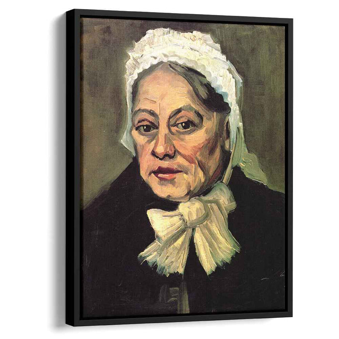 Head of an Old Woman with White Cap The Midwife (1885) by Vincent van Gogh