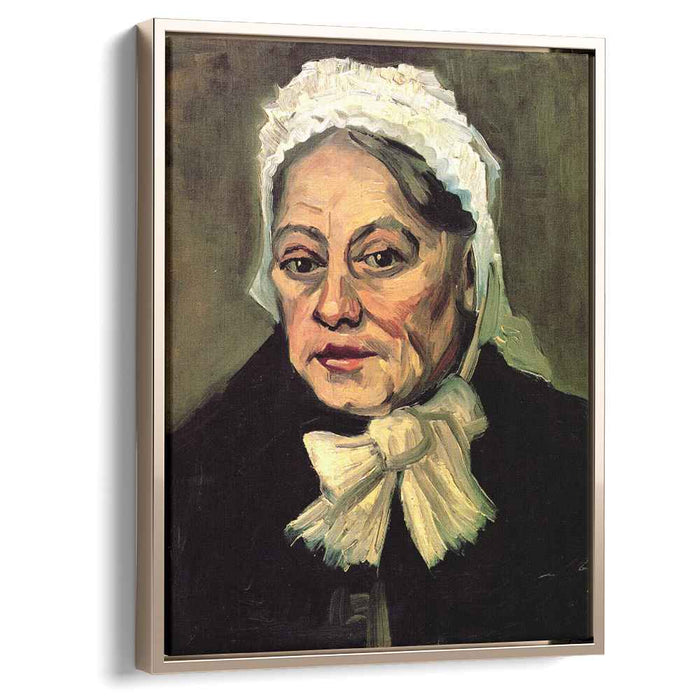 Head of an Old Woman with White Cap The Midwife (1885) by Vincent van Gogh