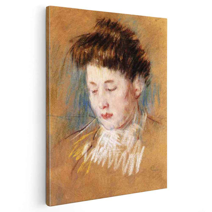 Head of Julie, Looking Down by Mary Cassatt