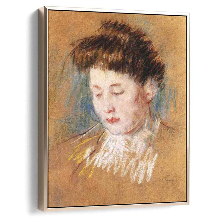 Head of Julie, Looking Down by Mary Cassatt