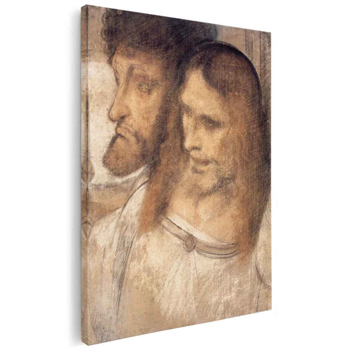 Heads of Sts Thomas and James the Greater by Leonardo da Vinci