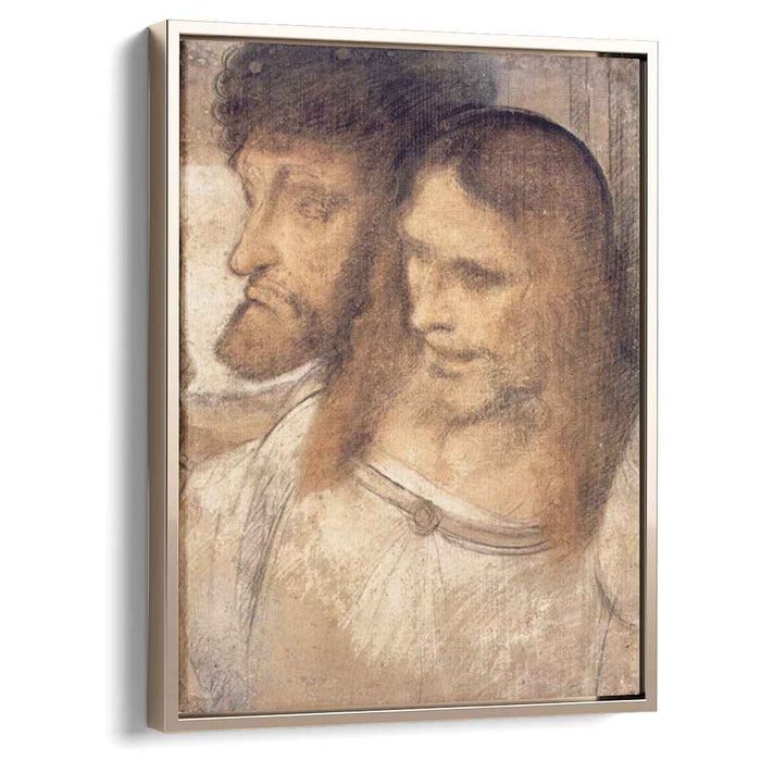 Heads of Sts Thomas and James the Greater by Leonardo da Vinci