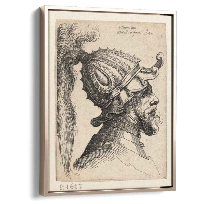 Helmet with wavy brim by Parmigianino