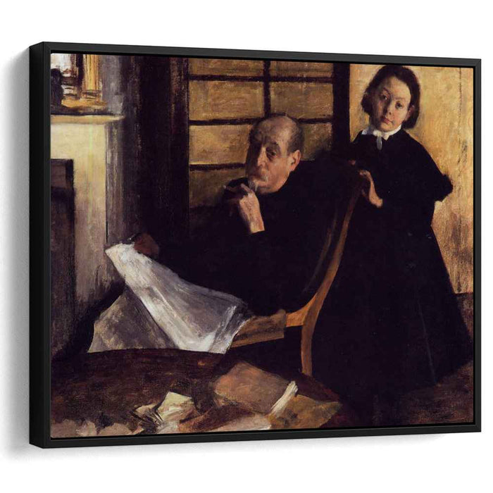 Henri De Gas and His Neice, Lucie Degas by Edgar Degas