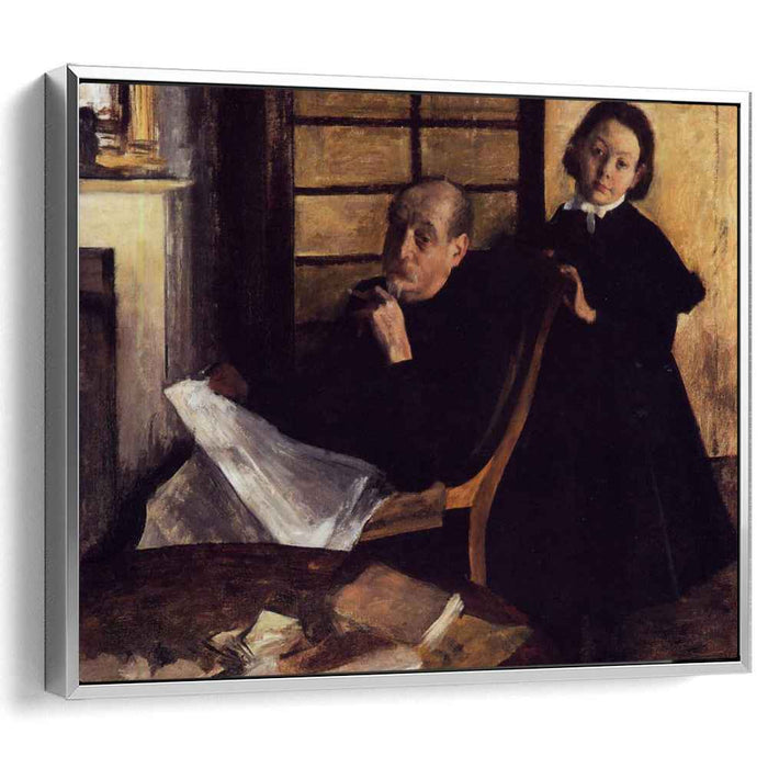 Henri De Gas and His Neice, Lucie Degas by Edgar Degas