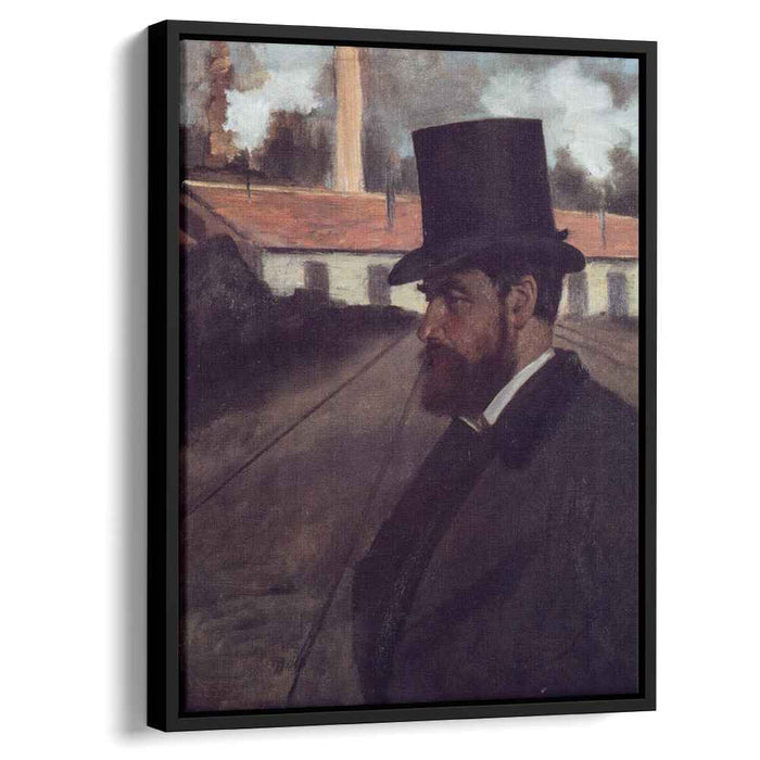Henri Rouart in front of His Factory (1875) by Edgar Degas