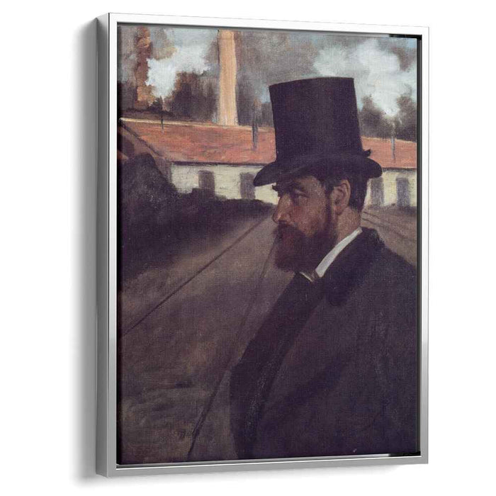 Henri Rouart in front of His Factory (1875) by Edgar Degas