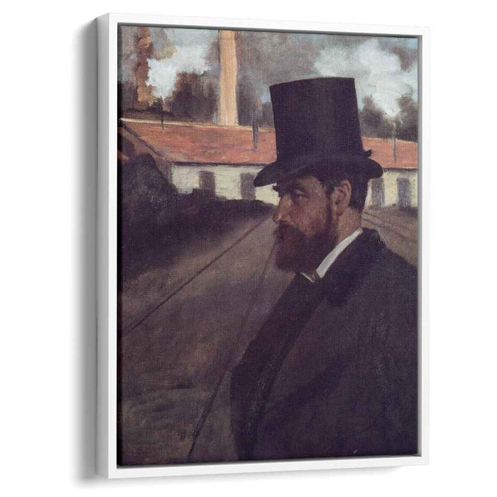 Henri Rouart in front of His Factory (1875) by Edgar Degas